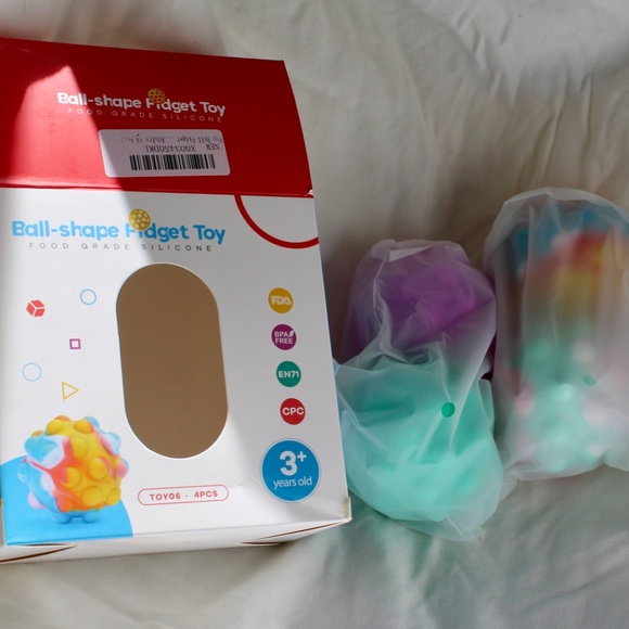 Pop Ball It Fidget Toys 4 PCS, 3D Squeeze Pop Ball Its Fidget Toy Bath Toys - Picture 7 of 7